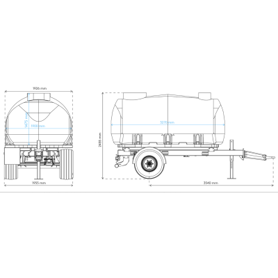 Zbiornik Tank Master 6000 L z przyczepą
